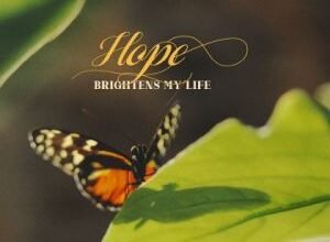 Hope Brightens My Life Positive Affirmation Poster [3183-17536]