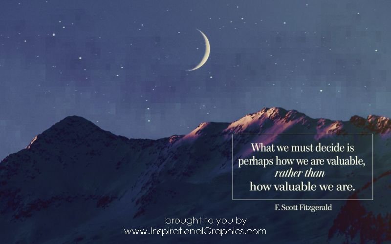 How We Are Valuable by F. Scott Fitzgerald [3276-18070]