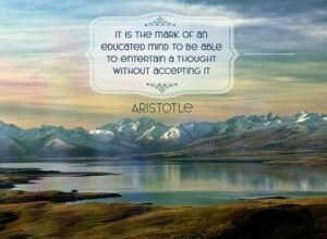 Mark Of An Educated Man by Aristotle [3298-18055]