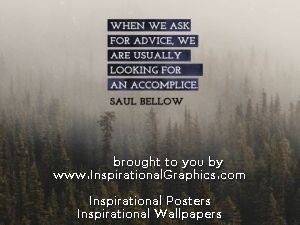 When We Ask For Advice