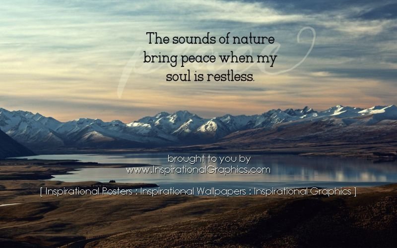 Sounds Of Nature Bring Peace Positive Affirmation [3273-17871]