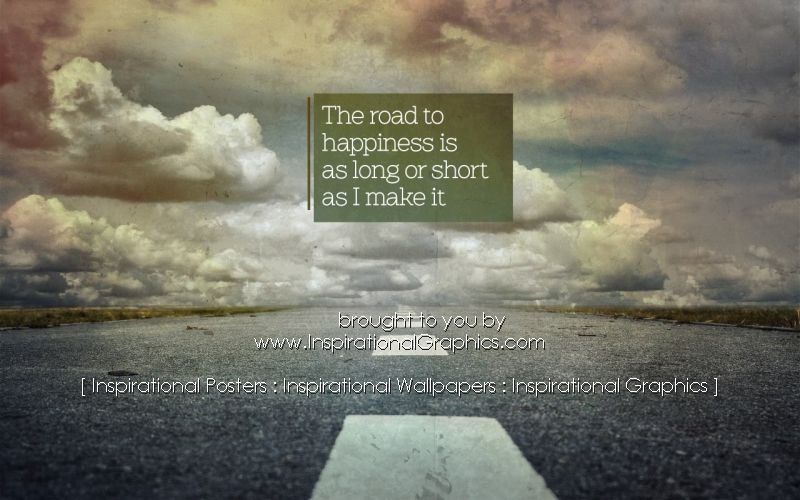 The Road To Happiness Positive Affirmation [3318-18260]