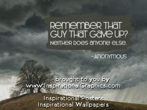 That Guy That Gave Up