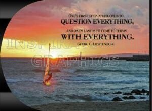 First Step by Georg C. Lichtenburg Inspirational Quote Graphic [119-1813-2010-01]