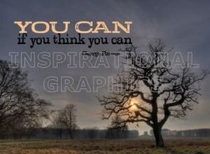 You Can by George Reeves Inspirational Quote Graphics [127-1191-2010-01]