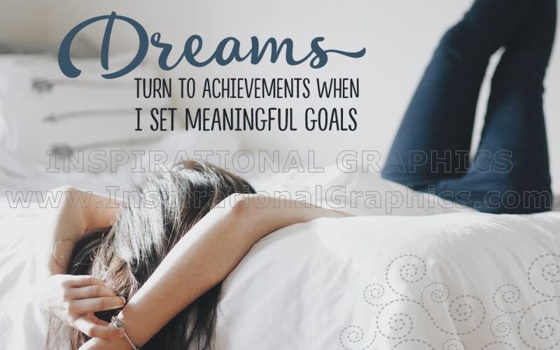 Dreams Turn To Achievements Positive Affirmation Poster [1873-11653]