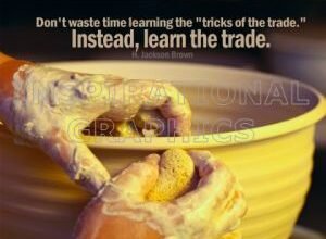 Tricks Of The Trade by H. Jackson Brown Inspirational Quote Graphic [135-1558-2010-01]