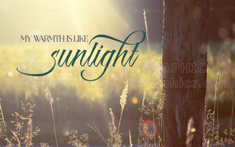 Like Sunlight Positive Affirmation Inspirational Quote Graphic [1630-2526-2016-12]