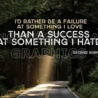 Something I Love by George Burns Inspirational Quote Graphic [1995-12494-2018-07]