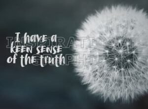 Keen Sense of the Truth Positive Affirmation Graphic [1655-6725-2017-02]