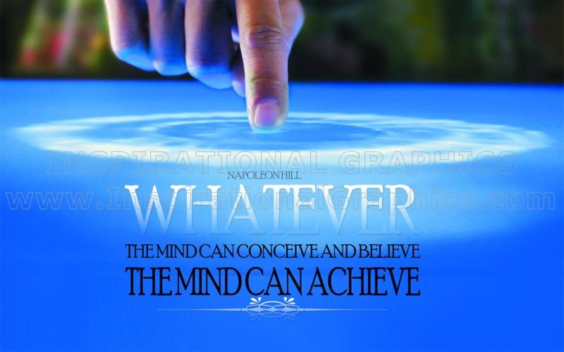 Mind Can Achieve by Napoleon Hill Printable Inspirational Quote Graphic [018-Hill-1788-2008-09-Pg152-22]