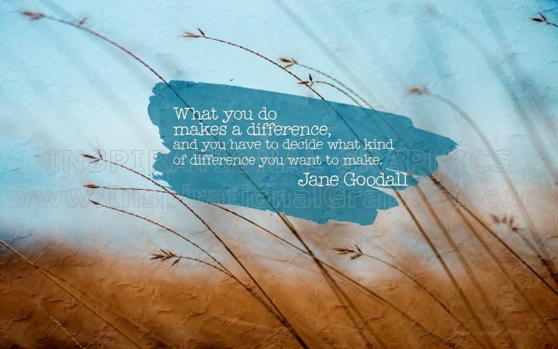 Kind Of Difference You Want To Make by Jane Goodall Printable Inspirational Quote Graphic [3182-179597-2023-01-Pg13-16]