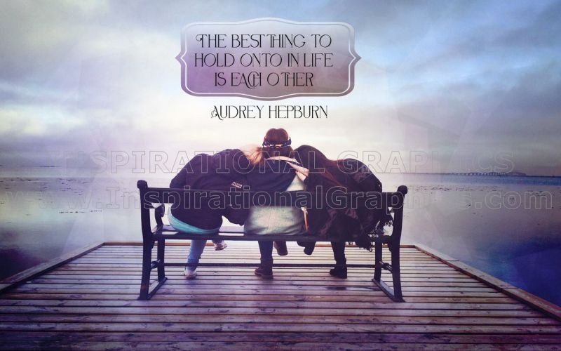 Best Thing To Hold Onto In Life by Audrey Hepburn Printable Inspirational Quote Graphic [3433-18530-2024-04]